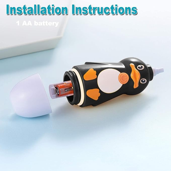 Kids Electric Toothbrush, U-Shaped Automatic Toothbrush,360° Cleaning with Three Types of Brush Heads,Large for 7-12 Years,Cartoon Modeling,Black,1 Pack