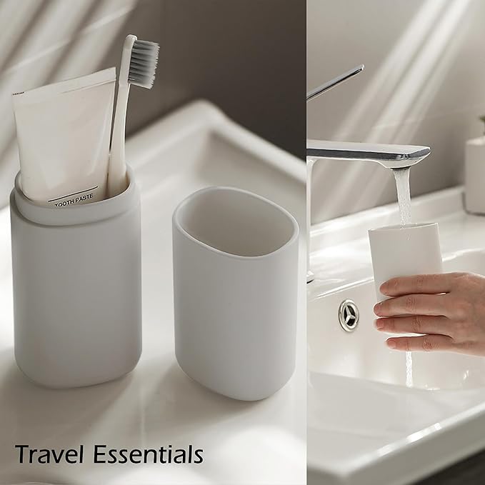 Toothbrush Travel Case，Portable Travel Toothbrush Holder，Toothbrush and Toothpaste Container for Traveling, Camping, Business Trip and School, Outdoor（1Pack）