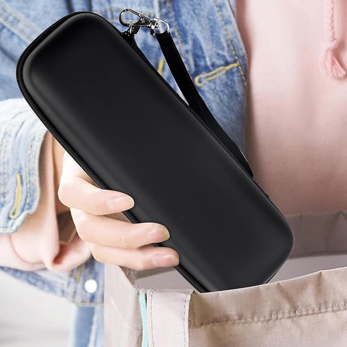 Electric Toothbrush Travel Case， Protective Clean Electric Toothbrush, Hard EVA Case Cover Storage Bag Holder with Mesh Pocket for Accessories ，Fits Most Powered Toothbrush Products (Black)