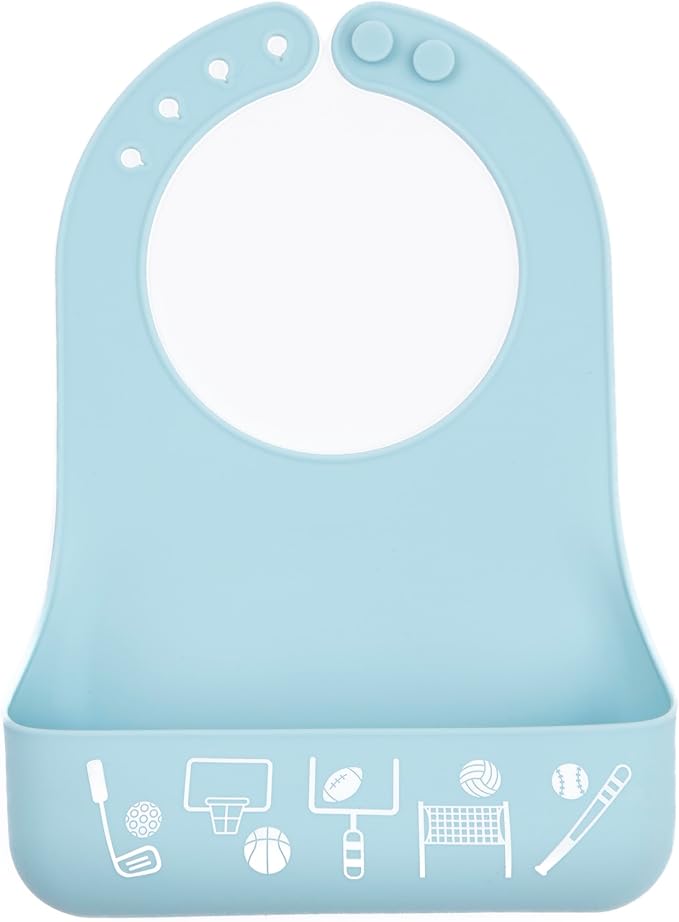 Bella Tunno Little Bites Bib – Silicone Baby Bibs for Infant Girls and Boys Ages 3-12 Months, BPA Free Soft Silicone Bib