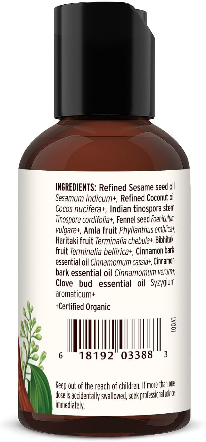 Banyan Botanicals Cinnamon Daily Swish – Organic Ayurvedic Pulling Oil with Coconut Oil – Mouthwash for Fresh Breath and Sparkling Oral Health* – 2 oz – Non GMO Sustainably Sourced Vegan