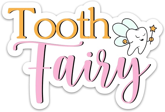 Tooth Fairy Dentist Stickers, Doctor Nurse Themed Waterproof Vinyl Decals for Laptop Water Bottles Scrapbook, Dental Gifts for Kids Teens Girls Adults