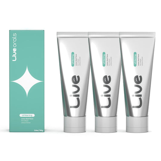 Whitening Toothpaste 80g x 3 – Fluoride-Free, Nano Hydroxyapatite & Hydrogen Peroxide, Sensitive Teeth, Enamel Strengthening, Natural Mint Gel