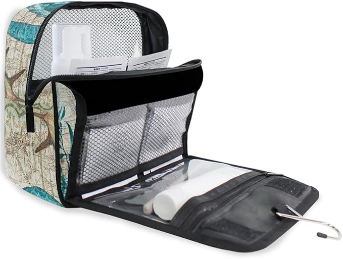 senya Hanging Travel Toiletry Bag Kit Makeup Case Cosmetics Organizer for Men Women
