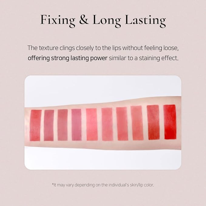 DINTO Blurring Lip Veil - Soft Velvet Blurry Matte Finish Lip Tint, Sheer Natural Coverage, Moisturizing Formula, Long Lasting, Vegan & Cruelty-Free (10 colors) (108 Dolce, 0.11 fl.oz.)