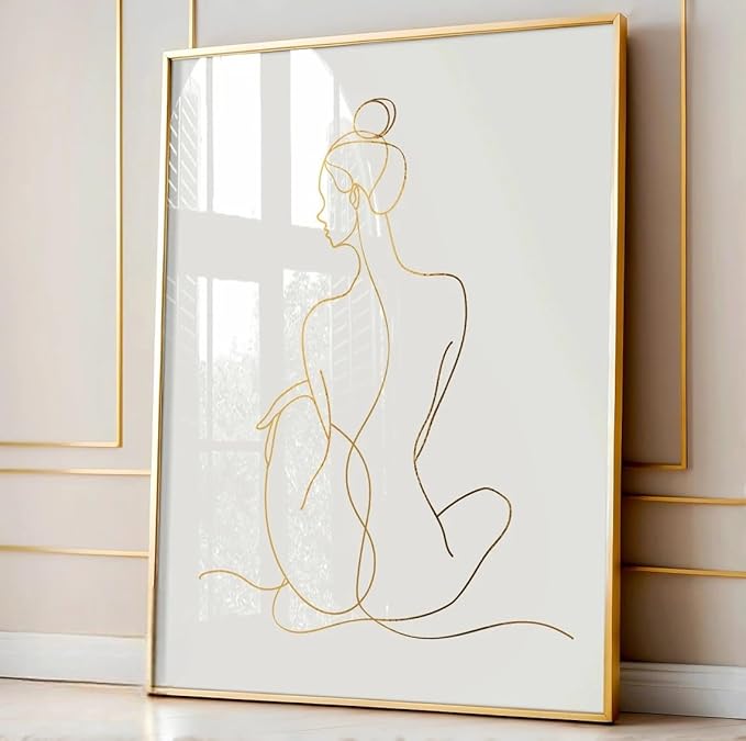 NATVVA Skin Treatment Canvas Painting 3 Pieces Skincare Is The Best Foundation Prints Wall Art Pictures for Beauty Salon Esthetician Decor with Wooden Inner Frame