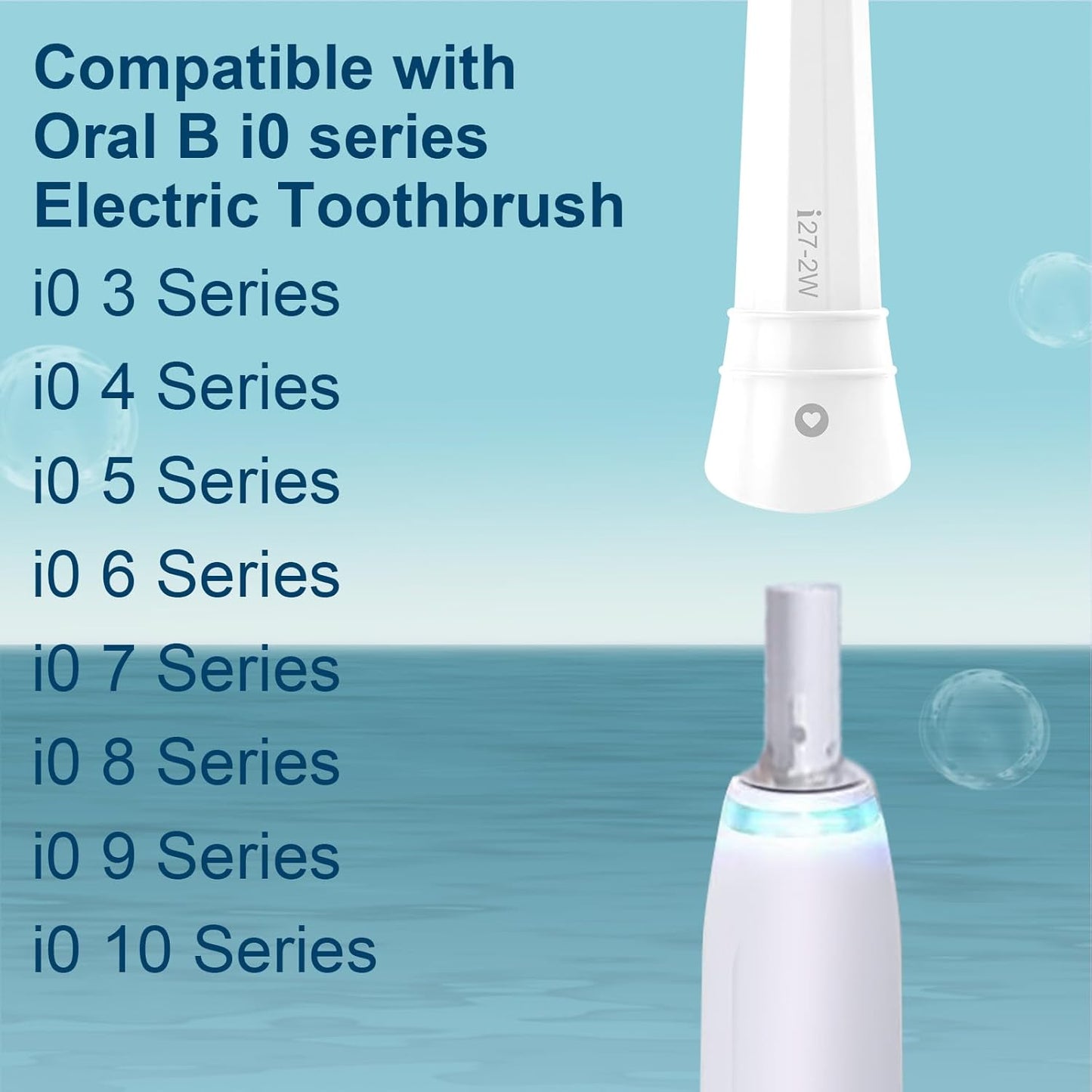 Replacement Heads Compatible with Oral B iO 3 4 5 6 7 8 9 10 Series Electric Toothbrush,Toothbrush Heads Compatible with Oral B iO Replacement Heads, Medium Bristles for Effective Cleaning,White
