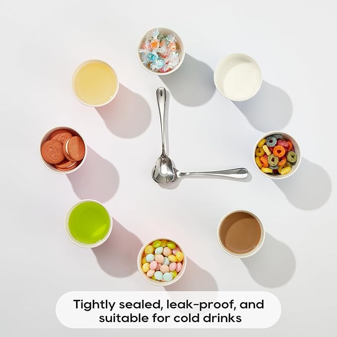 JOLLY PARTY 2 oz Bathroom Cups,700 Pack Small Paper Cups, White Mouthwash Cup, Disposable Mini Espresso Cup, Paper Sampling Cup