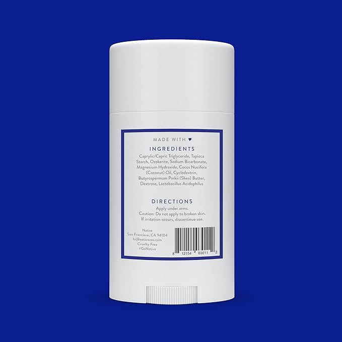 Native Deodorant Contains Naturally Derived Ingredients, 72 Hour Odor Control | Deodorant for Women and Men, Aluminum Free with Baking Soda, Coconut Oil and Shea Butter | Unscented