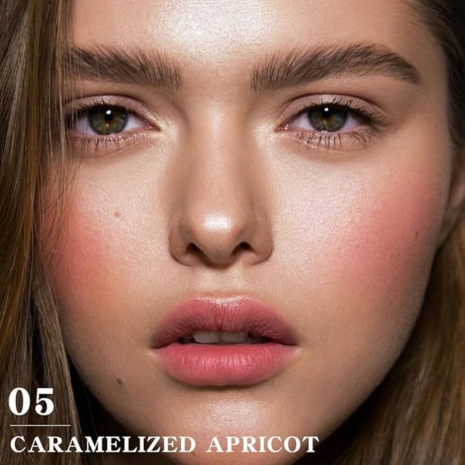 Matte Blush Powder for Cheeks, Cruelty Free Makeup – Long Lasting Natural Face Blusher Makeup, Lightweight Blendable Cheek Color Palette for Women All Skin Tones - #05 Brick Red