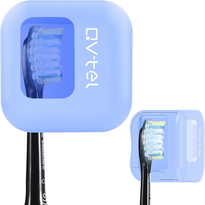 Wall Mounted Toothbrush Holder & Toothbrush Cleaner, Toothbrush Case - Manual/Electric Toothbrush Cover for Any Toothbrush Head - Rechargeable Toothbrush Travel Case with Cover, Clean for Home, Travel