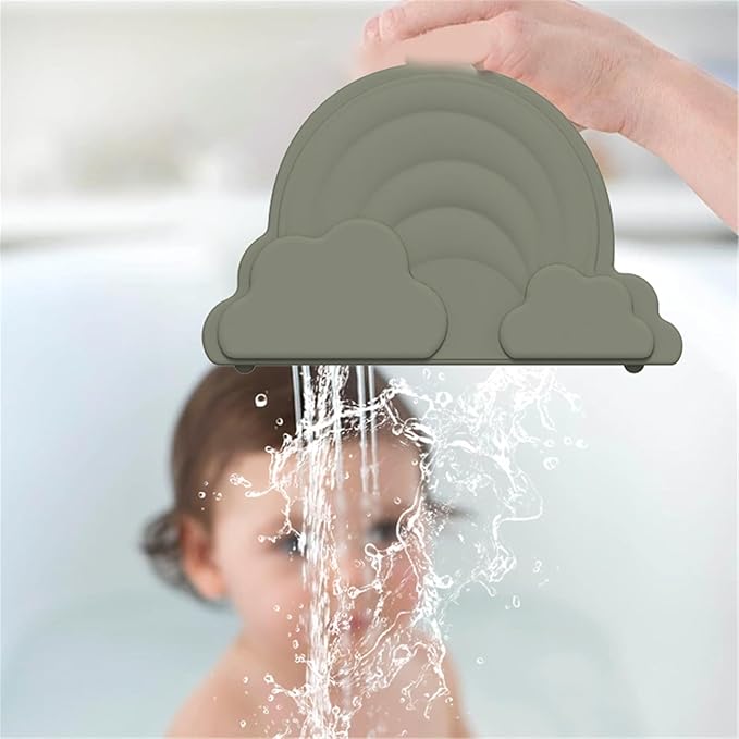 Baby Bath Rinse Cup Silicone Baby Shampoo Rinser Hair Shampoo Rinser Portable Bathing Tool For Kids Toddler Body Washing Baby Bath Rinse Cup Portable Baby Bath Cup Baby Shampoo Rinser Gift For Toddler