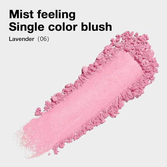 Single Lavender Pink Purple Matte Powder Blush Palette Face Makeup, Blush for Looks Younger Cheeks, Monochrome Cream Blushes Lightweight Long Lasting, Blush for Women All Skin Tones Paleta de