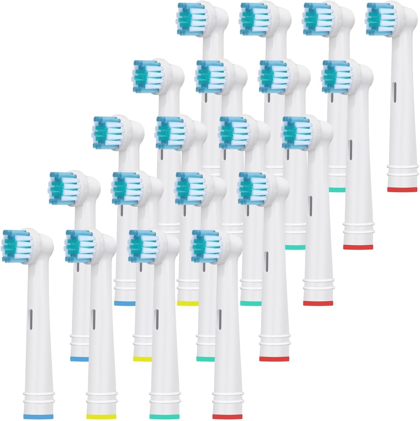 Toothbrush Replacement Heads Refills for Oral B - Precision Clean Brush Head for Gentle & Effective Cleaning and Optimal Dental Care, by DeBizz (20)