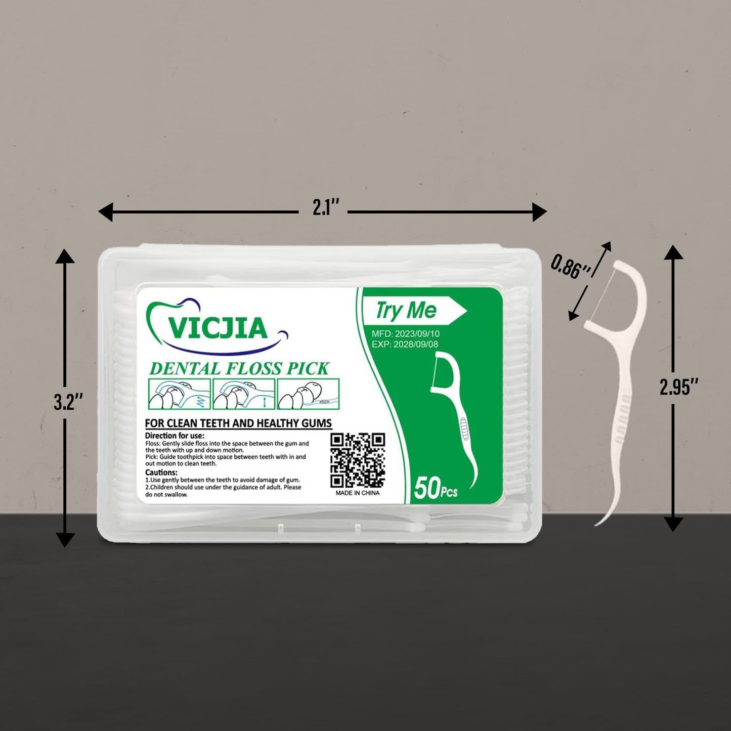 Tooth Floss Picks Unflavored Dental Floss for Tooth Picks Flossers,500 Count Floss Sticks for car,Home Tooth Pick Small Portable Floss Dispenser