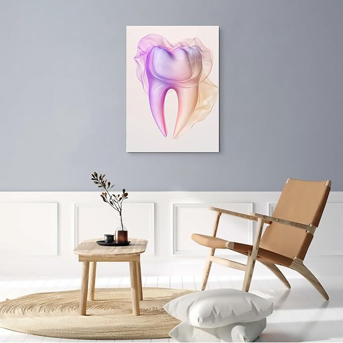 SchindlerBang Surgeon Office Wall Decor,Trendy Dental Canvas Art,Contemporary Clinic Display,Medical Professional Gift,16x24inch Framed Print Ready to Hang