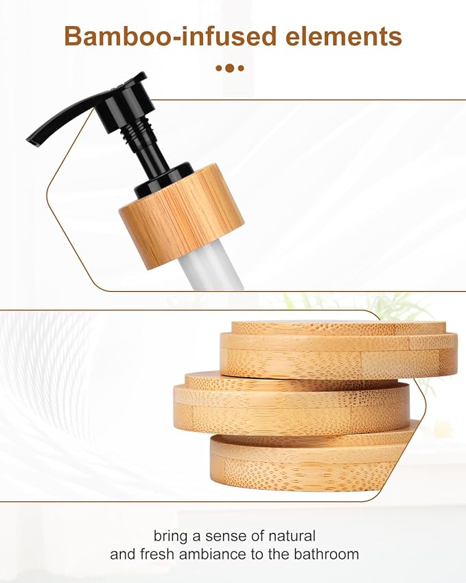 Pump Mouthwash Dispenser with Bathroom Cup Holder, Glass Mouthwash Container, Mouth Wash Bottle Decanter, Small PC 3 oz Cup Dipsenser, Black, Printed Font