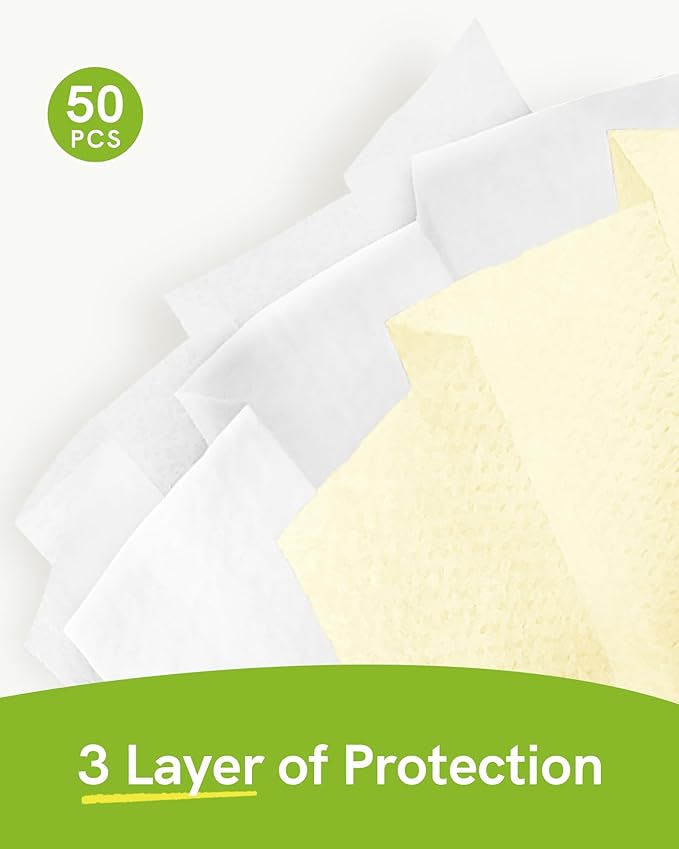 FriCARE Disposable Face Masks, 3-Ply ASTM Level 3 Medical Grade, FSA/HSA Eligible, Breathable & Comfortable for Allergy/Sun Protection, 50 Pack Cream