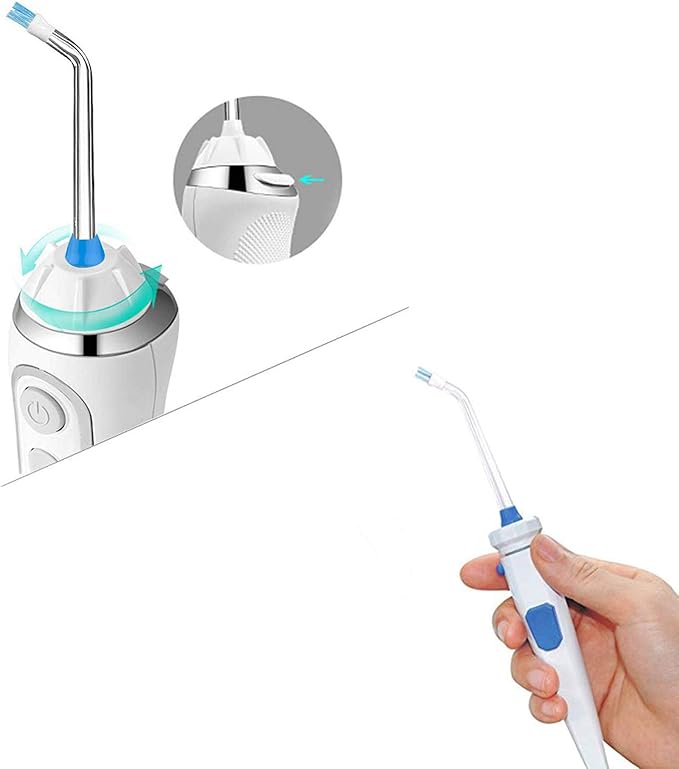 Plaque Removal Replacement Tips Compatible with Waterpik Water Flossers and Other Brand Oral Irrigators, Water Flosser Tip Replacement, Plaque Remove Brisles Tips(4-Pack)