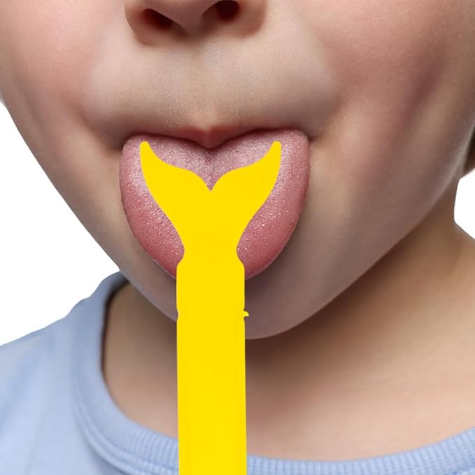 1pair Cute Pediatric Tongue Sticks Plastic Tongue Muscle Exerciser for Adults Fun Oral Health Tool for Speech Therapy Safe Sturdy Design