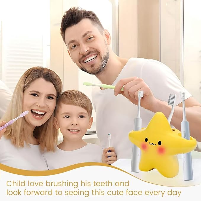 Toothbrush Holder, Yellow Ceramic Multi-Purpose Organizer for Bathroom Decor, Makeup Brush Stand, Bathroom, Kitchen, Bedroom, Office Decor