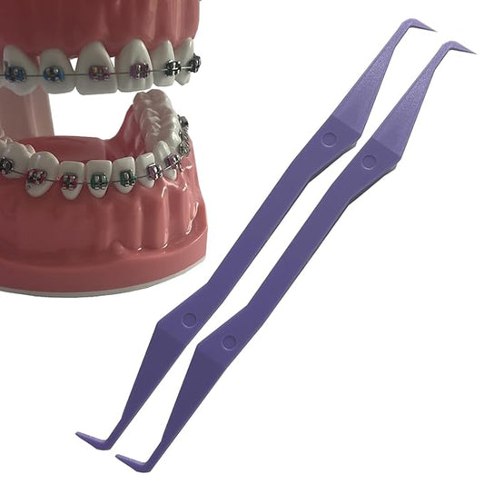 Keyfit Tools PerfectPick For Braces Flosser Pick Gum Line Scrapper Gets Between Teeth Along The Gum Line & Behind Braces Removes Plaque Non Metallic ABS Dental Tool