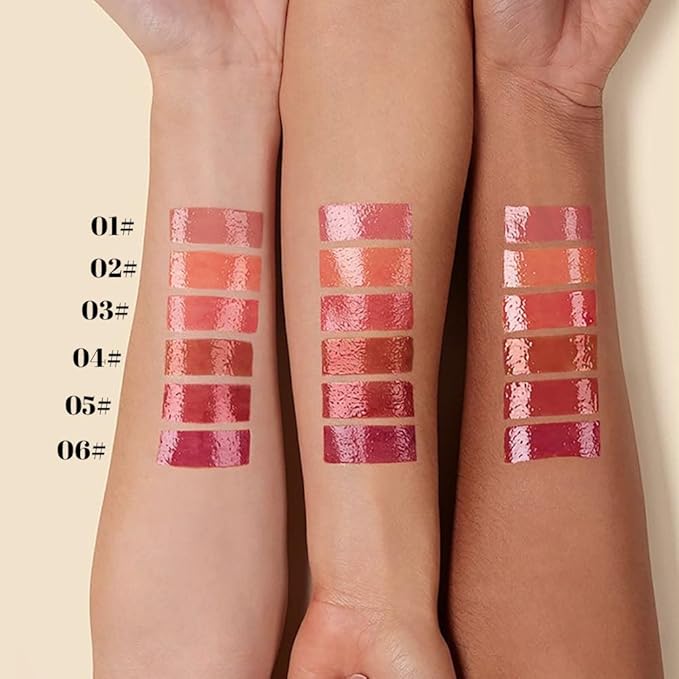 Bright Orange Plumper Moisturizing Butter Lipstick for Women, Natural Tinted Lip Balm Shine Nourishing Hydrating Lip Gloss Stain for Dry Lips, Lightweight Lip Liner Care Makeup,Vegan 1Pc Orange