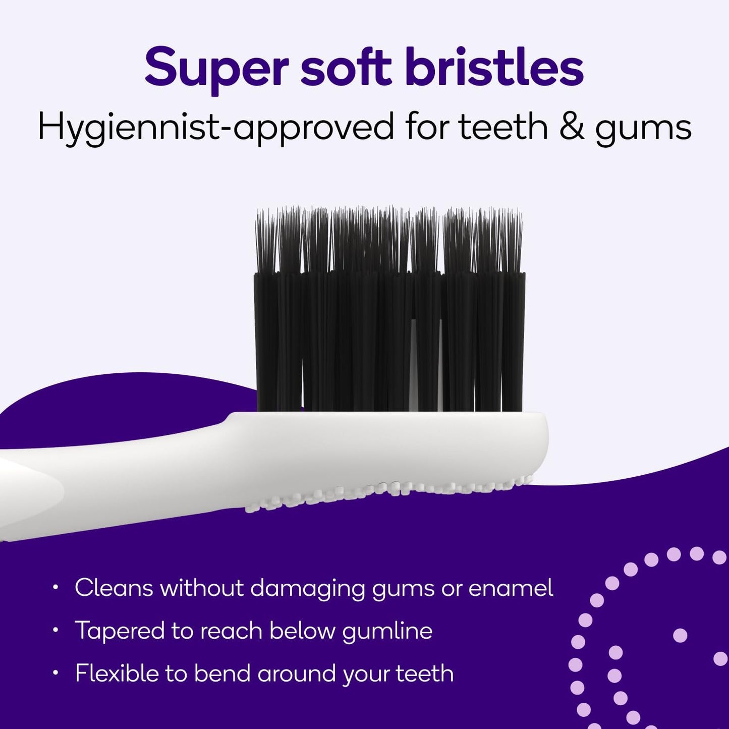 BURST Pro Sonic Electric Toothbrush Genuine Replacement Heads (White/3 Pack) | Soft Bristles for Deep Clean, Stain & Plaque Removal