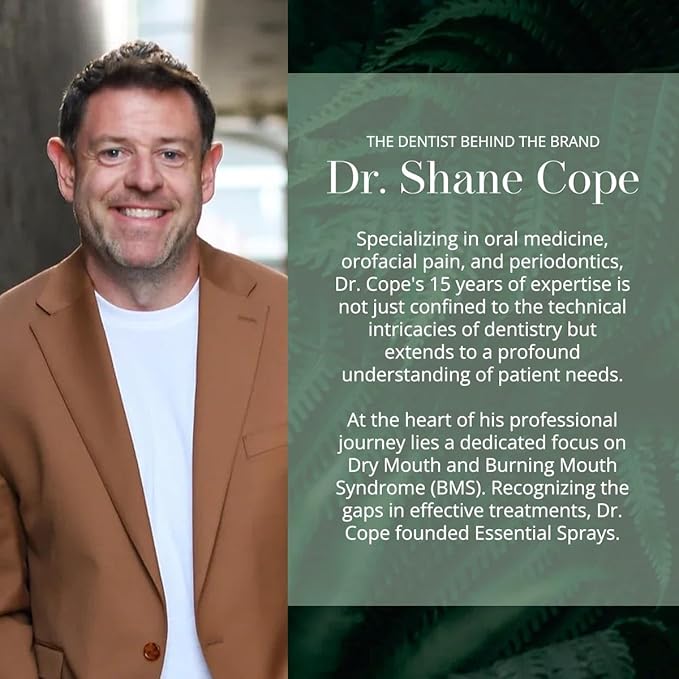 Dry Mouth Spray - All Natural, Chemical-Free, Moisturizing Aloe Vera Formula - Promotes Saliva Production & Soothes Dry Mouth - Sugar & Alcohol Free - Fresh Mint Flavor, 2 fl. oz