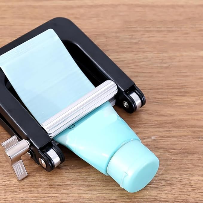 Cabilock Aluminum Alloy Toothpaste Tube Squeezer Manual Paste Roller for Bathroom Hair Dye Cream Conditioner Tubes Portable 4.72X3.93 Inches