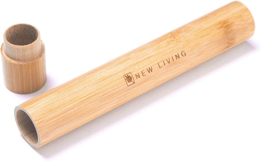 Bamboo Toothbrush Holder | Bamboo Toothbrush Carry Case | Toothbrush Case | Biodegrade Eco Product | 21cm Natural Product