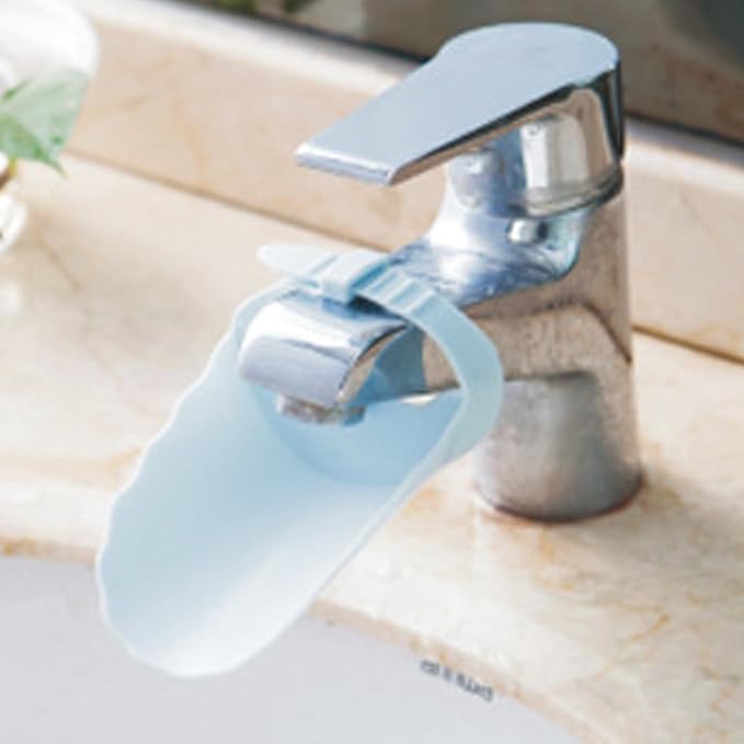 Faucet Extender for Toddlers,Generic Kids Faucet Extender Sink Extender for Kids Hand Washing, Suitable for Bathroom, Bathtub Sink, Fits Most Faucets(Blue)