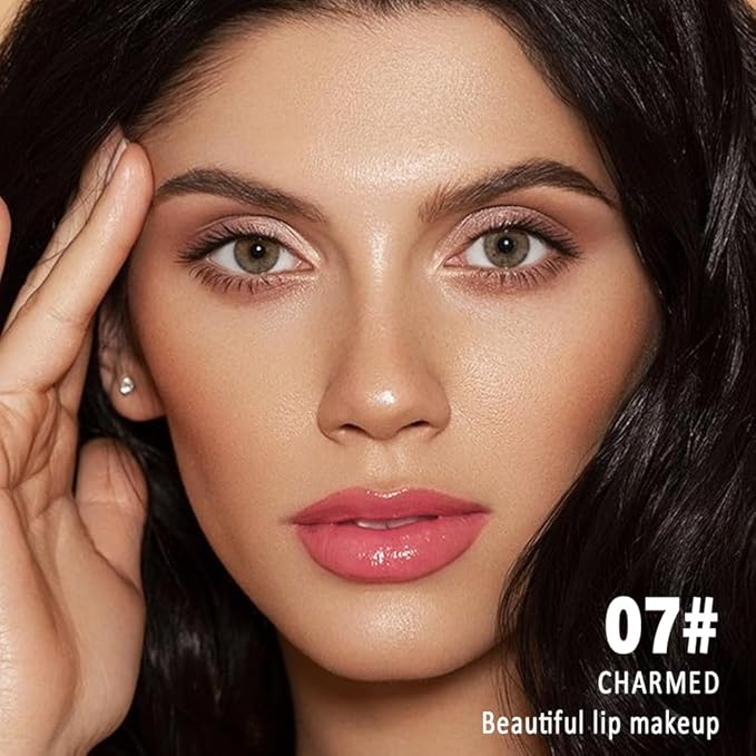 Kaely Longwear No-Budge Lipstick for Women, Highly Pigmented Liquid Lip Color Makeup, Non-Transfer Lip Gloss Stain Waterproof Smudge Proof 24 Hour, Instant Shine, Vegan & Cruelty-Free, 07 CHARMED