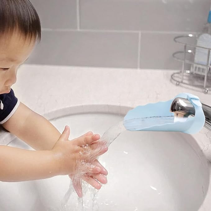 Faucet Extender for Toddlers,Generic Kids Faucet Extender Sink Extender for Kids Hand Washing, Suitable for Bathroom, Bathtub Sink, Fits Most Faucets(Blue)