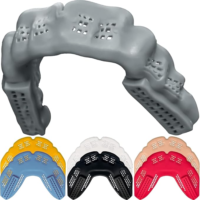 Bulletproof: World’s Thinnest Most Breathable Mouthguard is 3X Stronger! Football MMA Hockey Rugby Basketball BJJ Lacrosse Boxing Sports Mouth Guard Grinding Teeth. Boys Girls Adult Youth Kids Braces