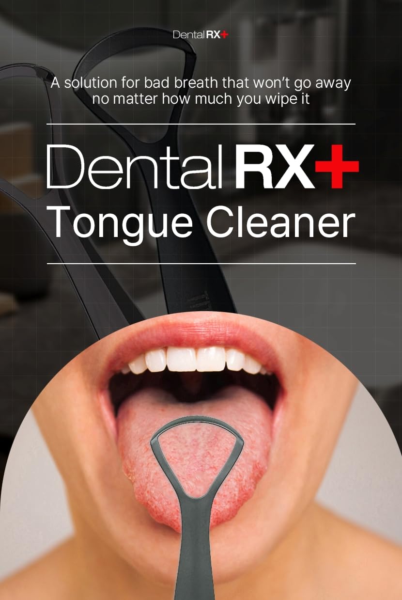 Pure Titanium Tongue Scrapers For Adults and Kids (2 Pack, Different Size), Titanium Tongue Cleaners, Prevent and Reduce Bad Breath