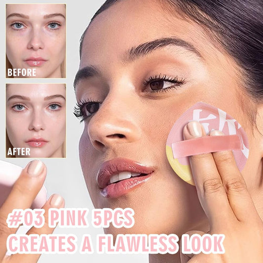 Makeup Sponge for Foundation Concealer and Powder,Latex Free Blender Sponge for Natural and Easy Makeup Soft Long Lasting Beginner-friendly,Travel Size Beauty Makeup Tools (Pink XL 5 Pcs)