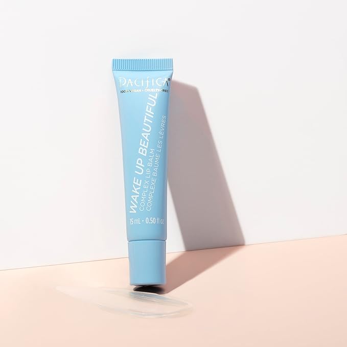 Pacifica Hydrating Lip Balm Gift Set – Flavored Lip Balm Glow Baby Tangerine, Wake Up Beautiful Lavender Lemon & Vegan Collagen Vanilla Trio, 3-Pack