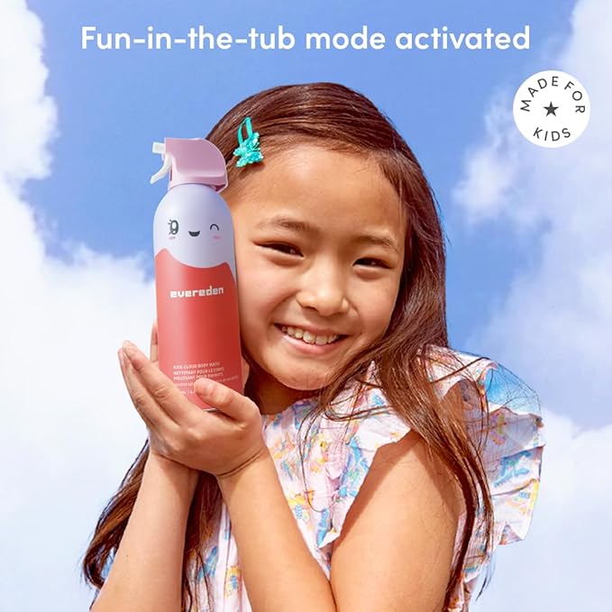 Evereden Kids Cloud Body Wash Duo - Gentle, Nourishing Toddler Body Wash for Delicate Skin, Coconut Splash & Juicy Citrus Scents, Creamy Hydrating Formula, 2 Pack (6.7 fl oz Each)