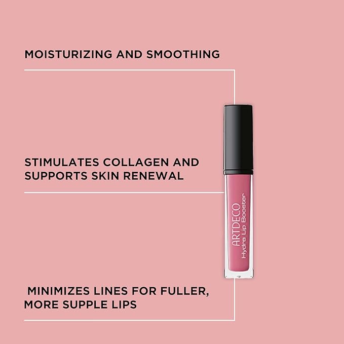 ARTDECO Hydra Lip Booster - Translucent Rose - Hydrating Lip Gloss with Boosting Effect - Hint of Color & Beautiful Shine - Non-Sticky Finish - Lip Care - Lip Oil - Makeup - Hyaluron - 0.21 Fl Oz