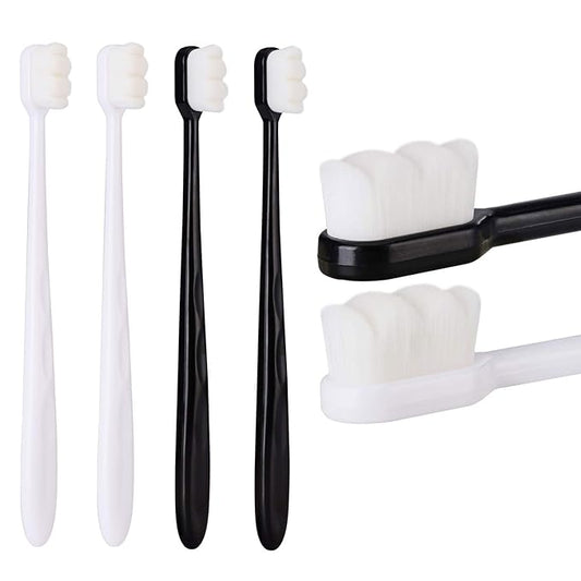 hongjin Extra Soft Toothbrush, Ultra Soft-bristled Adult Toothbrush Micro Nano 15000 Floss Bristle Good Cleaning Effect for Sensitive Teeth Oral Gum Recession