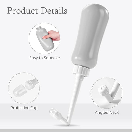 Portable Bidet Travel Large Capacity 450ml(15oz) Personal Toilet Handheld Gray