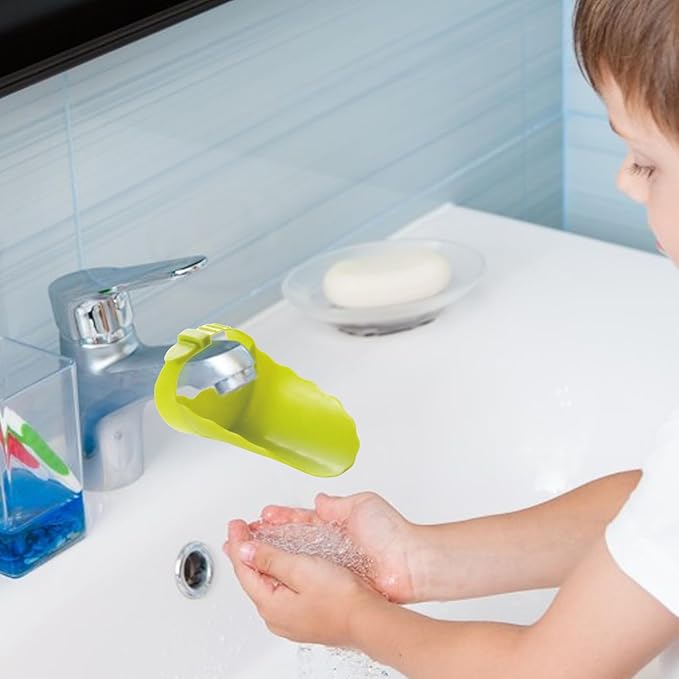Kids Faucet Extender - Faucett Flow Guide, Hand Washing Faucets Extension | Toddler Water Reach, Sink Extenders Kid Handss Wash Helper, Hands Washings Helpers, Convenient Sinks Accessories For Kitchen