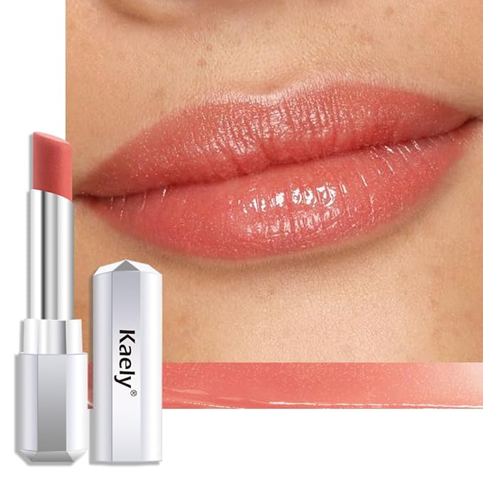 Kaely Honey Lipstick Tinted Lip Balm, Hydrating Shine Lipstick for Women Dry Lips, Moisturizing Nourishing Glossy Lip Gloss Stain Makeup, Sheer Lightweight, Vegan & Cruelty-Free, 03