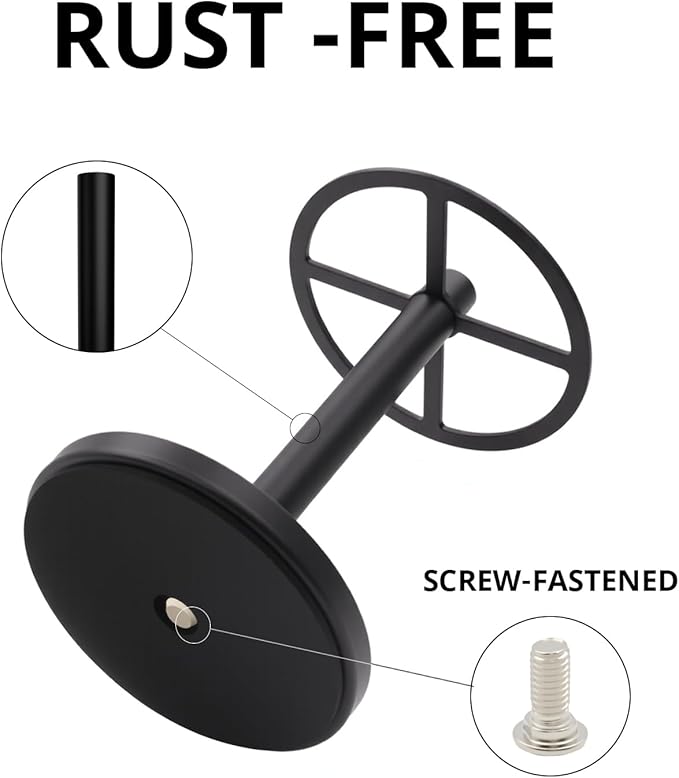 Metal Toothbrush Holders Stand for Bathroom,4 Slot Toothbrush Organizer with Non-Slip Base, Holds Electric Toothbrushes, Toothpaste ， Razors, Countertop Toothbrush Storage Black