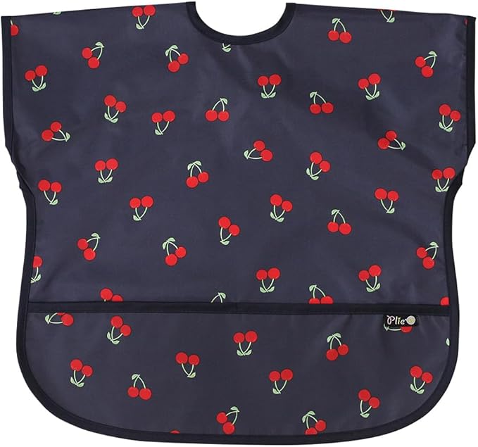 Short Sleeve Waterproof Bib for Toddlers – Easy Clean Feeding Apron for Mealtime, Daycare, Self-Feeding, Lightweight