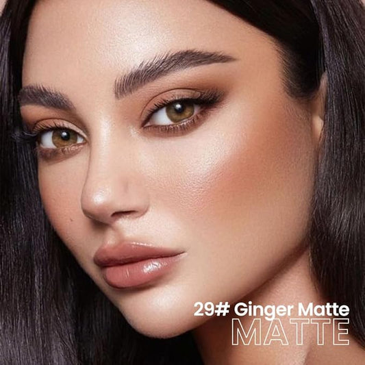 evpct Ginger Matte Cream Eye Shadow Brightener Sticks Set for Eyes, Ginger Matte Pencil Eye shadow Applicator Stick Pen Palette Makeup Waterproof sombras en crema para ojos 29#