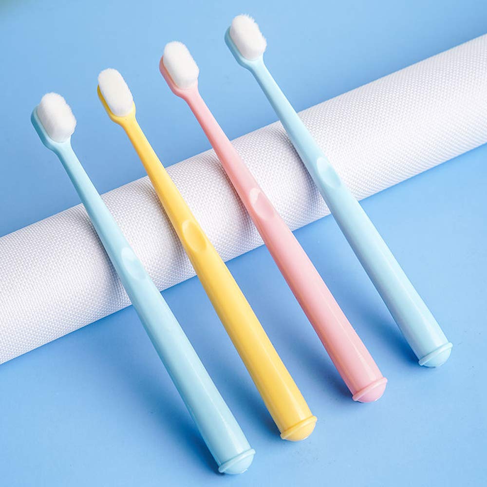 EasyHonor Baby & Toddler Extra Soft Toothbrush for Age 4-12 Years Old, with 10000 Soft Floss Bristle for Baby Gum Care. (6Pcs)