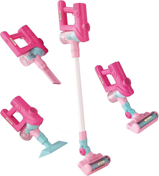 Kids Vacuum That Really Works, Toddler Vacuum Cleaner, Toy Baby Working Play Mini Children's Size Pretend Vaccum with Real Suction, Housekeeping Keeping Toys Cleaning Set Girls Boys