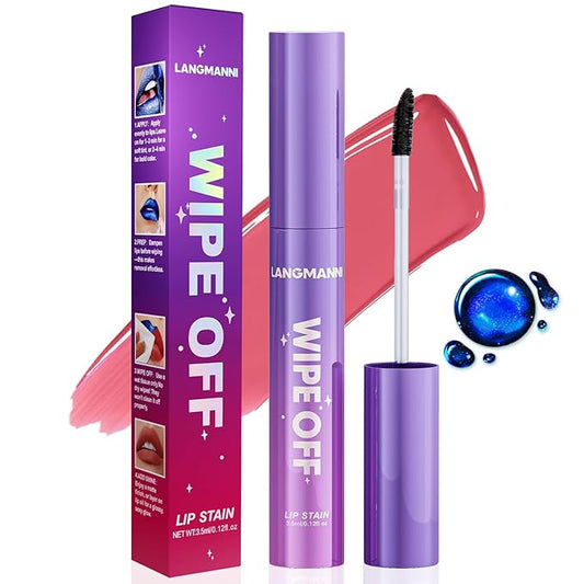 Jolilab Lip Stain Masque,Wipe Off Lip Tint,Waterproof,Transfer proof,Highly Pigmented,Ultra Long Lasting Lip Stain Peel off Makeup With Matte finish for All-day Wear.(#04 BRIGHT CORAL)